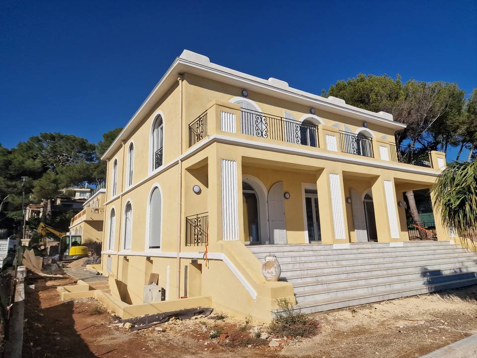 Résidence Caravelle 60 au Cap d'Antibes, en fin de chantier